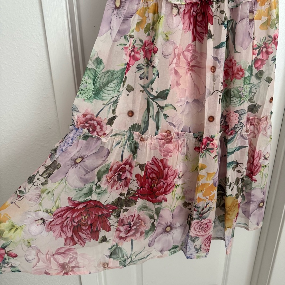 Baltic Born NWT Anita Maxi Dress Blush Stunning Multi Floral Maxi Dress - Picture 4 of 6